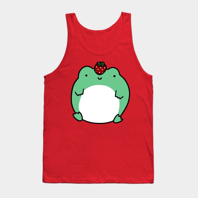 Strawberry Frog Tank Top by saradaboru